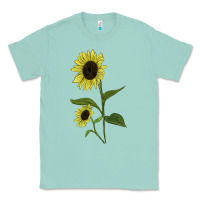 Seafoam Buttercream Sunflower Classic Tee - LillyAllenDesigns