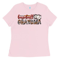 Bubblegum Pink baseball grandma with leopard Ladies Tee - texasbilliewilder