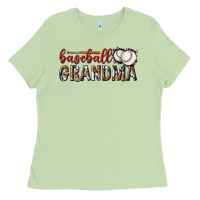 Matcha baseball grandma with leopard Ladies Tee - texasbilliewilder