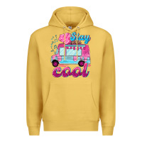 Antique Gold Stay cool with ice cream van summer Premium Hoodie - NancyCooperArtShop
