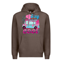 Coffee Stay cool with ice cream van summer Premium Hoodie - NancyCooperArtShop