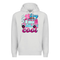 Dove Grey Stay cool with ice cream van summer Premium Hoodie - NancyCooperArtShop
