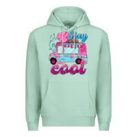 Seafoam Stay cool with ice cream van summer Premium Hoodie - NancyCooperArtShop