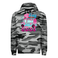 Slate Camo Stay cool with ice cream van summer Premium Hoodie - NancyCooperArtShop