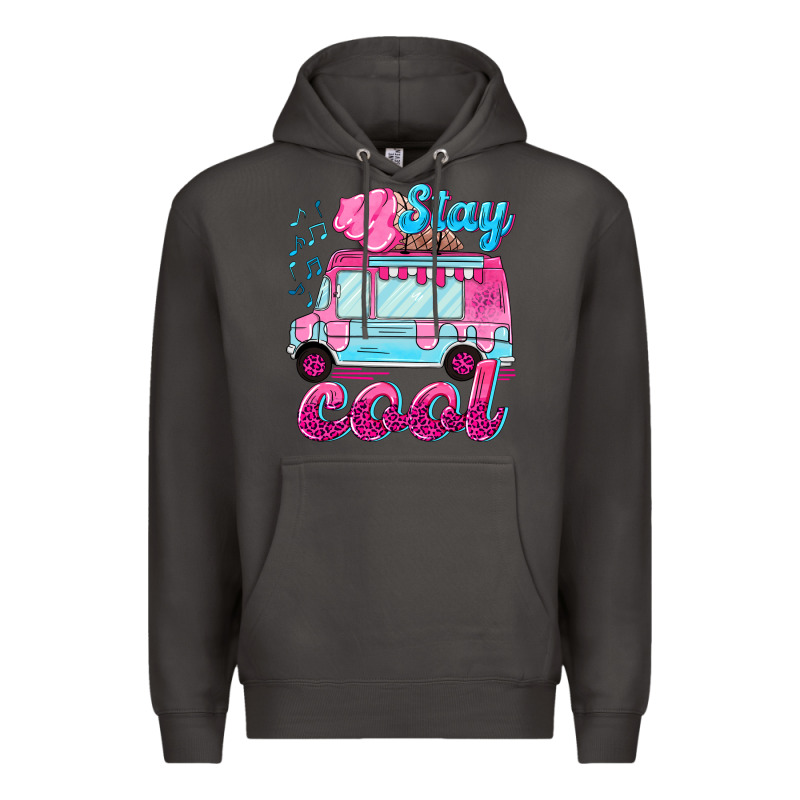 Stay Cool With Ice Cream Van Summer Premium Hoodie by NancyCooperArtShop | Teevron