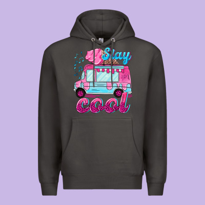 Stay Cool With Ice Cream Van Summer Premium Hoodie Designed By Nancycooperartshop