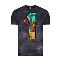 Cloud Black farm life alphabet numbers 1 Vintage Tee - BundleAndBundleShop