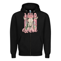 Black wild west Zipper Hoodie - MaliasSmallBusiness