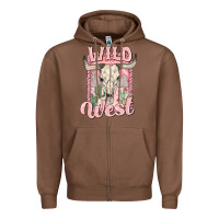 Chestnut wild west Zipper Hoodie - MaliasSmallBusiness