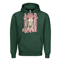 Sports Green wild west Zipper Hoodie - MaliasSmallBusiness