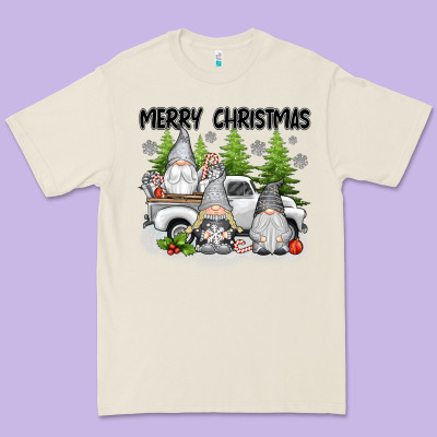 Merry Christmas Gnomies Premium Tee Designed By Texasbilliewilder