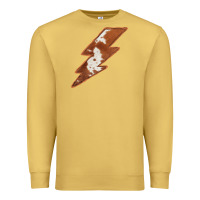 Antique Gold Cowhide Patterned Lightning Premium Sweatshirt - Bettercallsaul