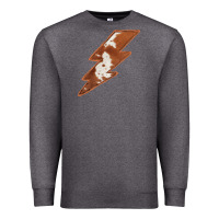 Charcoal Heather Cowhide Patterned Lightning Premium Sweatshirt - Bettercallsaul