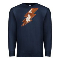 Navy Cowhide Patterned Lightning Premium Sweatshirt - Bettercallsaul