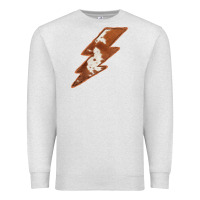 Oatmeal Heather Cowhide Patterned Lightning Premium Sweatshirt - Bettercallsaul