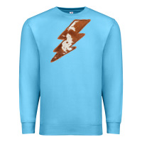 Ocean Blue Cowhide Patterned Lightning Premium Sweatshirt - Bettercallsaul