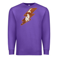 Purple Cowhide Patterned Lightning Premium Sweatshirt - Bettercallsaul