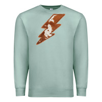 Seafoam Cowhide Patterned Lightning Premium Sweatshirt - Bettercallsaul