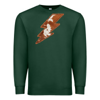 Sports Green Cowhide Patterned Lightning Premium Sweatshirt - Bettercallsaul
