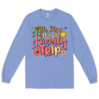 Colony Blue oh ship its a family trip summer vacation Long Sleeve Tee - MaliasSmallBusiness
