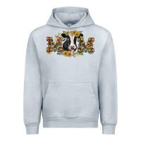 Heather Grey Mom with cow Urban Hoodie - CowGirlArtShop