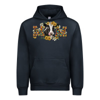Navy Mom with cow Urban Hoodie - CowGirlArtShop