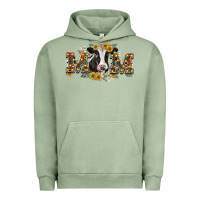 Pigment Oil Green Mom with cow Urban Hoodie - CowGirlArtShop