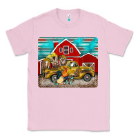 Bubblegum Pink western truck farm animals mousepad Classic Tee - BarkalooDesign