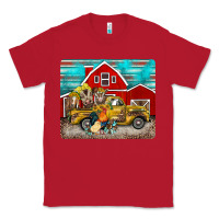 Red western truck farm animals mousepad Classic Tee - BarkalooDesign