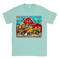 Seafoam western truck farm animals mousepad Classic Tee - BarkalooDesign