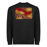 Black christmas leopard glitter background Heavyweight Sweatshirt - AdoDesignShop