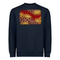 Navy christmas leopard glitter background Heavyweight Sweatshirt - AdoDesignShop
