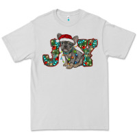 Dove Grey french bulldog christmas joy Premium Tee - RanaPortraitStore