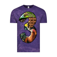 Cloud Purple farm life alphabet numbers 3 Vintage Tee - BundleAndBundleShop