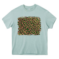 Arona leopard with green glitter Heavy Core Tee - Artiststas