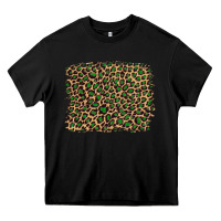 Black leopard with green glitter Heavy Core Tee - Artiststas