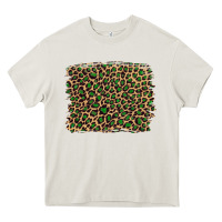 Leopard With Green Glitter Heavy Core Tee | Teevron