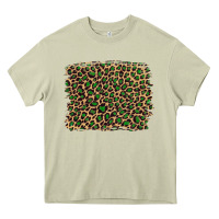 Mossy leopard with green glitter Heavy Core Tee - Artiststas