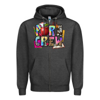 Charcoal Heather para crew Zipper Hoodie - NancyCooperArtShop