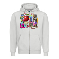 Dove Grey para crew Zipper Hoodie - NancyCooperArtShop