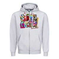 Heather Grey para crew Zipper Hoodie - NancyCooperArtShop