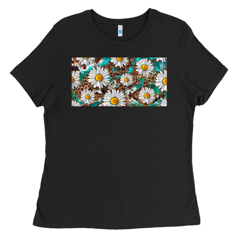 Leopard Daisy Ladies Tee by RanaPortraitStore | Teevron