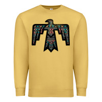 Antique Gold Black Aztec Thunderbird Premium Sweatshirt - Bettercallsaul
