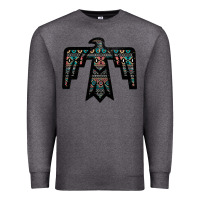 Charcoal Heather Black Aztec Thunderbird Premium Sweatshirt - Bettercallsaul