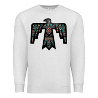 Oatmeal Heather Black Aztec Thunderbird Premium Sweatshirt - Bettercallsaul