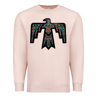 Pale Pink Black Aztec Thunderbird Premium Sweatshirt - Bettercallsaul