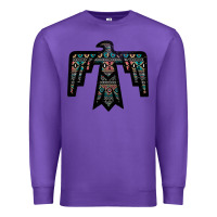 Purple Black Aztec Thunderbird Premium Sweatshirt - Bettercallsaul