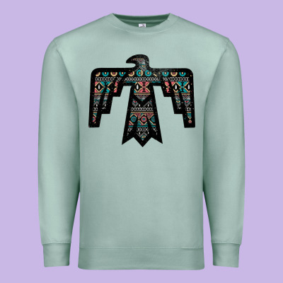 Black Aztec Thunderbird Premium Sweatshirt Designed By Bettercallsaul