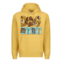 Antique Gold Dog Mini with Paw Premium Hoodie - texasbilliewilder