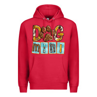 Cardinal Dog Mini with Paw Premium Hoodie - texasbilliewilder